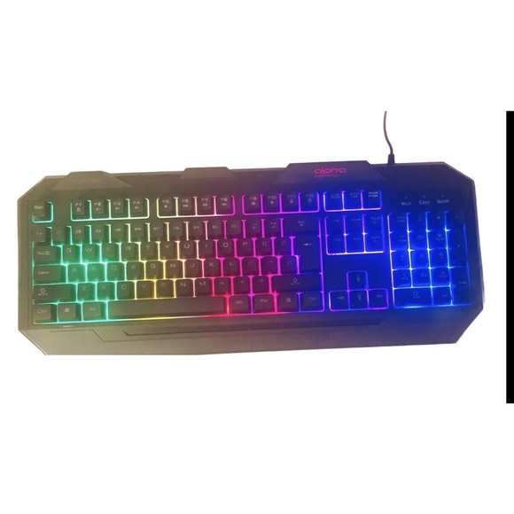 Alpha Gaming Rumble‎ Light-up black Keyboard model# 6939KB - Picture 1 of 4